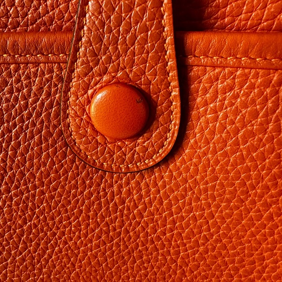 🦄Hermes Evelyne III 🦄in fire orange taurillon clemence leather PM - Picture 7 of 15